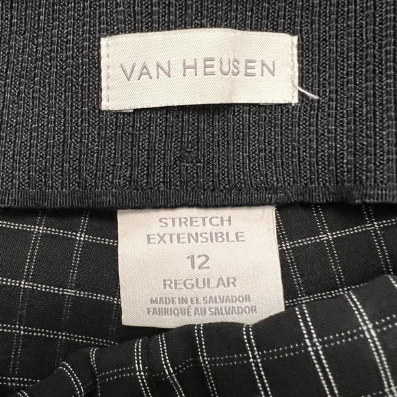 Van Heusen Black and White Checkered Pants - Picture 3 of 3